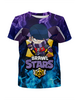 Заказать детскую футболку в Москве. Футболка с полной запечаткой для девочек BRAWL STARS EDGAR  от geekbox - готовые дизайны и нанесение принтов.