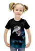 Заказать детскую футболку в Москве. Футболка с полной запечаткой для девочек Sally Face (Салли Фейс) от weeert - готовые дизайны и нанесение принтов.