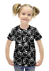 Заказать детскую футболку в Москве. Футболка с полной запечаткой для девочек Совушки от THE_NISE  - готовые дизайны и нанесение принтов.