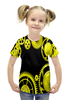 Заказать детскую футболку в Москве. Футболка с полной запечаткой для девочек Шестеренки от THE_NISE  - готовые дизайны и нанесение принтов.