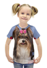 Заказать детскую футболку в Москве. Футболка с полной запечаткой для девочек Собака от Ирина - готовые дизайны и нанесение принтов.