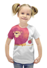 Заказать детскую футболку в Москве. Футболка с полной запечаткой для девочек Лева... от Елена  - готовые дизайны и нанесение принтов.