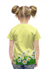 Заказать детскую футболку в Москве. Футболка с полной запечаткой для девочек ANGRY BIRDS от robus - готовые дизайны и нанесение принтов.