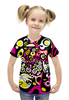 Заказать детскую футболку в Москве. Футболка с полной запечаткой для девочек iommm50233 от Vadim Koval - готовые дизайны и нанесение принтов.