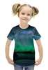 Заказать детскую футболку в Москве. Футболка с полной запечаткой для девочек Сияние от Nalivaev - готовые дизайны и нанесение принтов.