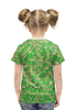 Заказать детскую футболку в Москве. Футболка с полной запечаткой для девочек Мультицвет Пиксельный Камуфляж от armyshop - готовые дизайны и нанесение принтов.
