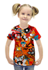 Заказать детскую футболку в Москве. Футболка с полной запечаткой для девочек Dream Art от game-fan - готовые дизайны и нанесение принтов.