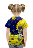 Заказать детскую футболку в Москве. Футболка с полной запечаткой для девочек Дети мечтают о космосе от Рисуя Добро - готовые дизайны и нанесение принтов.