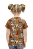 Заказать детскую футболку в Москве. Футболка с полной запечаткой для девочек Собачки  от T-shirt print  - готовые дизайны и нанесение принтов.
