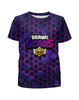 Заказать детскую футболку в Москве. Футболка с полной запечаткой для девочек Brawl Stars от vista12761@rambler.ru - готовые дизайны и нанесение принтов.