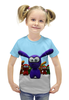 Заказать детскую футболку в Москве. Футболка с полной запечаткой для девочек Кролики от Violet - готовые дизайны и нанесение принтов.