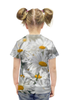 Заказать детскую футболку в Москве. Футболка с полной запечаткой для девочек Ромашки от valezar - готовые дизайны и нанесение принтов.