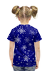 Заказать детскую футболку в Москве. Футболка с полной запечаткой для девочек НОВЫЙ ГОД!!! от Алексс Неро - готовые дизайны и нанесение принтов.