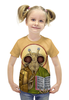 Заказать детскую футболку в Москве. Футболка с полной запечаткой для девочек Пастафарианство / Pastafarianism от aleks_say - готовые дизайны и нанесение принтов.