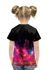 Заказать детскую футболку в Москве. Футболка с полной запечаткой для девочек Цветомузыка от THE_NISE  - готовые дизайны и нанесение принтов.
