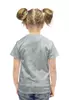 Заказать детскую футболку в Москве. Футболка с полной запечаткой для девочек Морозный узор от Anstey  - готовые дизайны и нанесение принтов.