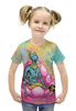 Заказать детскую футболку в Москве. Футболка с полной запечаткой для девочек Вишну от bloodrabbit - готовые дизайны и нанесение принтов.
