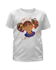 Заказать детскую футболку в Москве. Футболка с полной запечаткой для девочек Весёлая девчонка от Alisa - готовые дизайны и нанесение принтов.
