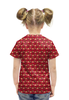 Заказать детскую футболку в Москве. Футболка с полной запечаткой для девочек Костюм Деда Мороза от Amerikanka - готовые дизайны и нанесение принтов.