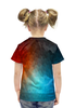 Заказать детскую футболку в Москве. Футболка с полной запечаткой для девочек Polygon color от THE_NISE  - готовые дизайны и нанесение принтов.