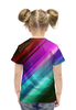 Заказать детскую футболку в Москве. Футболка с полной запечаткой для девочек Like  от DESIGNER   - готовые дизайны и нанесение принтов.
