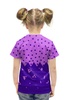 Заказать детскую футболку в Москве. Футболка с полной запечаткой для девочек Падающие треугольники от valezar - готовые дизайны и нанесение принтов.