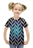 Заказать детскую футболку в Москве. Футболка с полной запечаткой для девочек Цветная клетка от THE_NISE  - готовые дизайны и нанесение принтов.