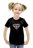Заказать детскую футболку в Москве. Футболка с полной запечаткой для девочек SWAG  от CoolDesign - готовые дизайны и нанесение принтов.