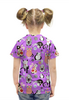 Заказать детскую футболку в Москве. Футболка с полной запечаткой для девочек СМЕШНЫЕ КОШКИ от robus - готовые дизайны и нанесение принтов.