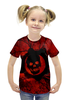 Заказать детскую футболку в Москве. Футболка с полной запечаткой для девочек Crimson Omen от Ростислав Гавриков - готовые дизайны и нанесение принтов.