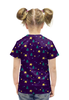 Заказать детскую футболку в Москве. Футболка с полной запечаткой для девочек Елки и звезды от go6a - готовые дизайны и нанесение принтов.