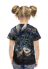 Заказать детскую футболку в Москве. Футболка с полной запечаткой для девочек Медуза горгона от Dover - готовые дизайны и нанесение принтов.