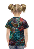 Заказать детскую футболку в Москве. Футболка с полной запечаткой для девочек Абстракция от aleks_say - готовые дизайны и нанесение принтов.