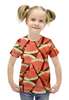 Заказать детскую футболку в Москве. Футболка с полной запечаткой для девочек WATERMELON от CoolDesign - готовые дизайны и нанесение принтов.