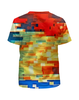 Заказать детскую футболку в Москве. Футболка с полной запечаткой для девочек Pixel color от THE_NISE  - готовые дизайны и нанесение принтов.