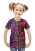 Заказать детскую футболку в Москве. Футболка с полной запечаткой для девочек Кожа дракона от d_ari.design@mail.ru - готовые дизайны и нанесение принтов.