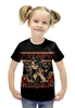 Заказать детскую футболку в Москве. Футболка с полной запечаткой для девочек Exumer (thrash metal band) от Leichenwagen - готовые дизайны и нанесение принтов.