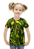 Заказать детскую футболку в Москве. Футболка с полной запечаткой для девочек Оттенки зеленого от THE_NISE  - готовые дизайны и нанесение принтов.