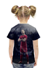 Заказать детскую футболку в Москве. Футболка с полной запечаткой для девочек Ronaldo от skynatural - готовые дизайны и нанесение принтов.