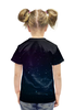 Заказать детскую футболку в Москве. Футболка с полной запечаткой для девочек Планеты солнечной системы от orca - готовые дизайны и нанесение принтов.