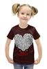 Заказать детскую футболку в Москве. Футболка с полной запечаткой для девочек Valentine's day от Илья Щеблецов - готовые дизайны и нанесение принтов.