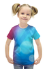 Заказать детскую футболку в Москве. Футболка с полной запечаткой для девочек  блики света от THE_NISE  - готовые дизайны и нанесение принтов.