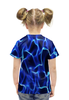 Заказать детскую футболку в Москве. Футболка с полной запечаткой для девочек Волны от THE_NISE  - готовые дизайны и нанесение принтов.