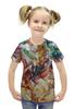Заказать детскую футболку в Москве. Футболка с полной запечаткой для девочек Коловращение судьбы (Умберто Боччони) от trend - готовые дизайны и нанесение принтов.
