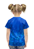 Заказать детскую футболку в Москве. Футболка с полной запечаткой для девочек Снеговик от THE_NISE  - готовые дизайны и нанесение принтов.