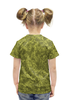 Заказать детскую футболку в Москве. Футболка с полной запечаткой для девочек Зелёный Пиксельный Камуфляж от armyshop - готовые дизайны и нанесение принтов.