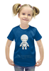 Заказать детскую футболку в Москве. Футболка с полной запечаткой для девочек Автостопом по галактике  от cherdantcev - готовые дизайны и нанесение принтов.
