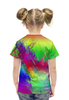 Заказать детскую футболку в Москве. Футболка с полной запечаткой для девочек Краски от THE_NISE  - готовые дизайны и нанесение принтов.