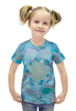 Заказать детскую футболку в Москве. Футболка с полной запечаткой для девочек УЗОР   от CoolDesign - готовые дизайны и нанесение принтов.