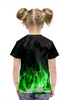 Заказать детскую футболку в Москве. Футболка с полной запечаткой для девочек Brawl Stars SPIKE от vista12761@rambler.ru - готовые дизайны и нанесение принтов.
